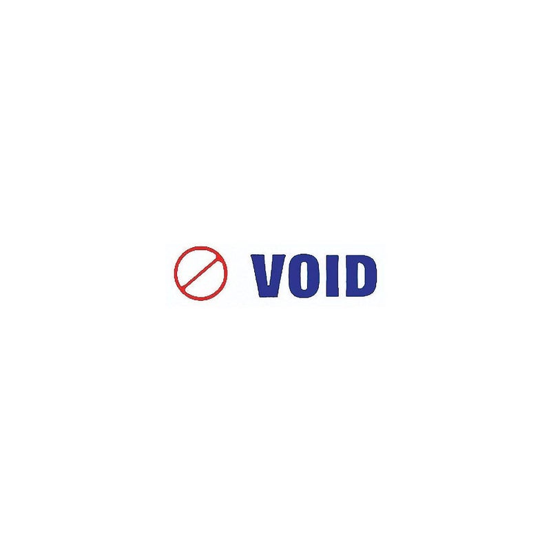 ACCUSTAMP2 035539 Pre-Inked Shutter Stamp VOID  Red/Blue Ink  1 Count - Image 4